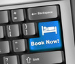 Keyboard Illustration "Book Now!"