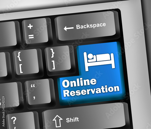 Illustration: Keyboard Illustration "Online Reservation" Keyboard Illustration "Online Reservation"