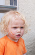 Baby boy with dirty face