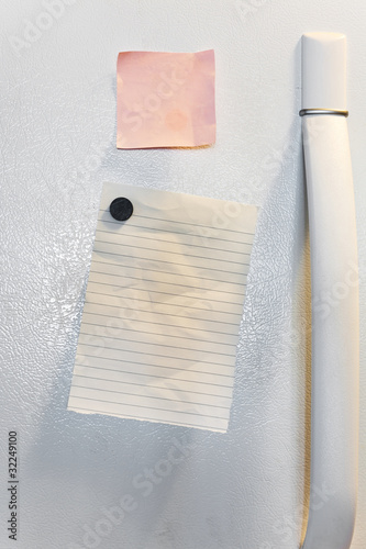 Photo: Freezer Door and notes Freezer Door and notes
