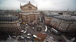 Opéra Garnier on Place de l'Opéra in Paris, top view