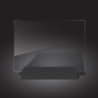 Glass billboard. Vector illustration. Eps10