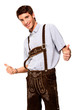 Junger Mann auf dem Oktoberfest