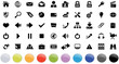 50 - Internet/Web icons (10 Colors - Buttons)