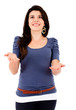 Woman throwing a ball