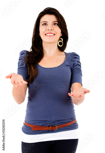 Photo: Woman throwing a ball Woman throwing a ball