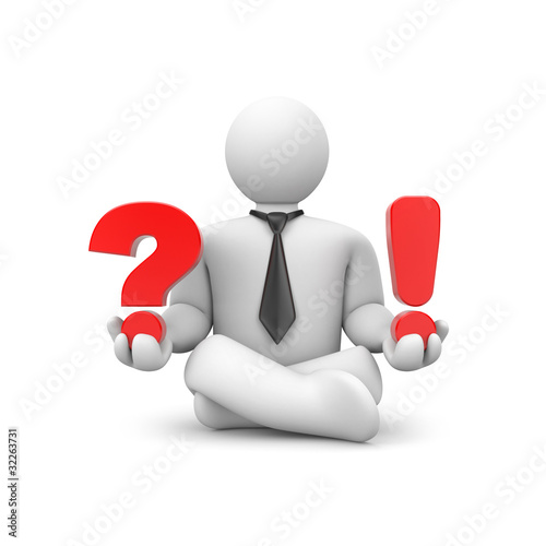 Illustration: Question or exclamation Question or exclamation