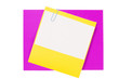 Colour paper with a paper clip