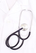 Stethoscope on White Doctor Coat