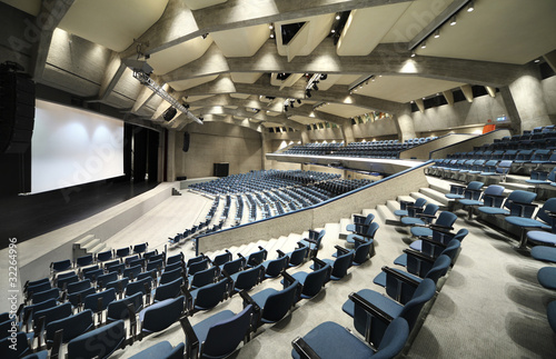 Foto: interior of a Congress Palace, auditorium in Lugano interior of a Congress Palace, auditorium in Lugano