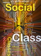 Social class background concept glowing