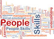People skills background concept