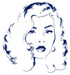 blond girl face