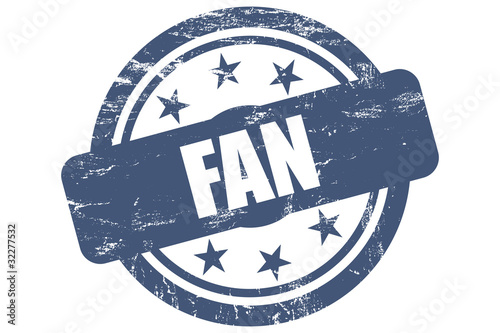 Illustration: Sternen Stempel blau FAN Sternen Stempel blau FAN