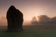 Avebury stone in Wilshire ,sunrise