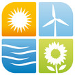 Vektor: Symbol Erneuerbare Energien Symbol Erneuerbare Energien