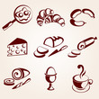 Dairy products set
