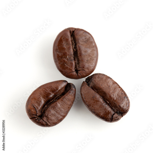 Photo: Three coffee beans Three coffee beans