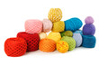 many multicolored clews, isolated many multicolored clews, isolated
