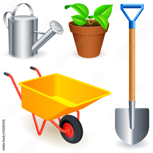 garden tools vector. Garden tools.