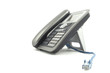 Voice over ip phone with blue ethernet cable