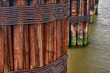 Photo: Old Pier Pilings on the Hudson River in New York City Old Pier Pilings on the Hudson River in New York City
