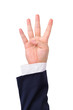 Business man's hand sign