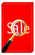 Magnifying glass with inscription sale