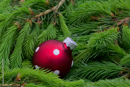 Photo: Rote Weihnachtkugel Rote Weihnachtkugel