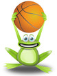 playing basketball with the frog playing basketball with the frog