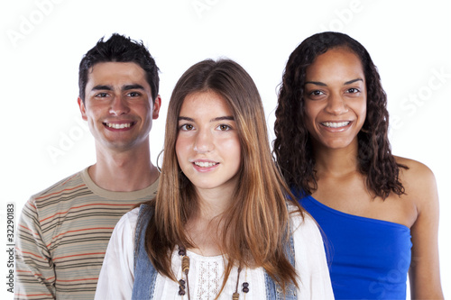 Photo: Three happy teenagers Three happy teenagers