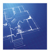 Blue house plan