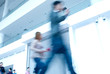blur people at the station