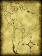 Photo en ligne au meilleur prix Map of South America on the old background