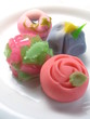 和菓子(バラ、アジサイ、あやめ、朝顔)