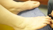 Nail salon detail.