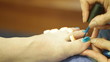 Nail salon detail.