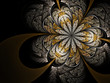 gold fractal flower, rich and luxury theme gold fractal flower, rich and luxury theme
