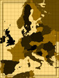 Illustration of a old europe map Illustration of a old europe map