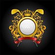 Сoat of arms. Golf symbol Сoat of arms. Golf symbol
