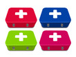 medical first aid box kit sign icon set isolated medical first aid box kit sign icon set isolated