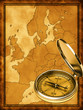 Illustration of a old Europe map Illustration of a old Europe map