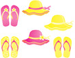 Vector: Fashion summer accessories. Fashion summer accessories.