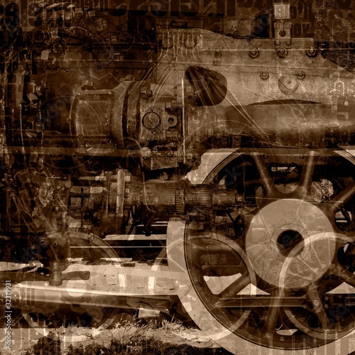 Illustration: old machinery illustration old machinery illustration