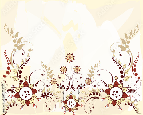 flower pattern border. Zoom Not Available: Vector images scale to any size. Floral pattern border