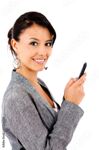 Foto: Business woman texting Business woman texting
