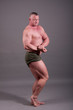 Bodybuilder posing