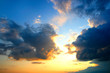 sunset sky with dramatic clouds