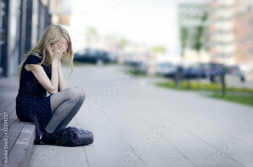 Photo: Sad Crying Woman Sad Crying Woman
