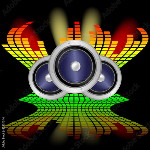 Vector: Music background Music background